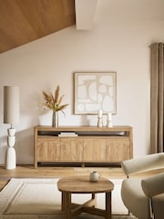 Mid Natural Arches Sideboard - Image 4 of 9