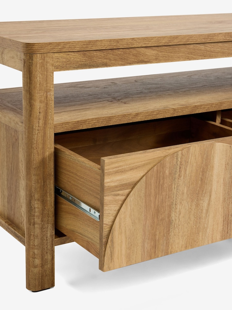 Natural Arches Mango Up to 90 inch Wood Effect TV Unit - Image 11 of 11 Natural Arches Mango Up to 90 inch Wood Effect TV Unit - Image 11 of 11