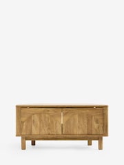 Natural Arches Mango Corner Wood Effect TV Unit - Image 1 of 5
