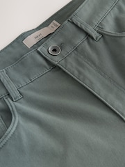 Green Slim Fit 5 Pocket Soft Touch Trousers - Image 3 of 5