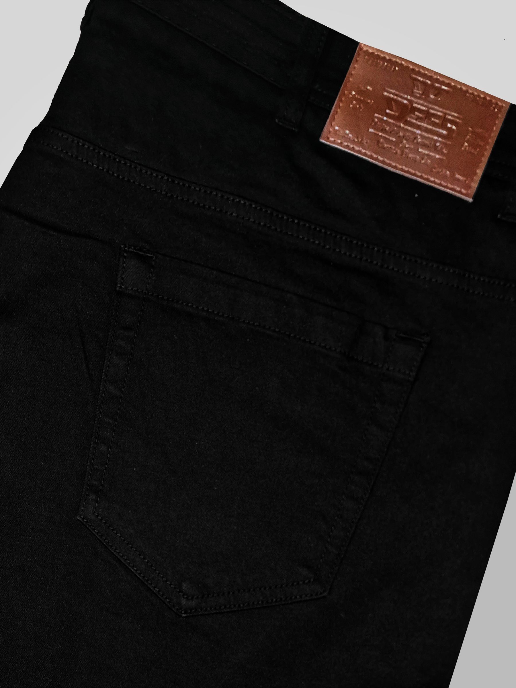 Buy D555 Black chrome CEDRIC Tapered Fit Stretch Jeans from Next USA