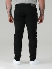 D555 Black chrome CLAUDE Tapered Fit  Stretch Jeans - Image 3 of 11