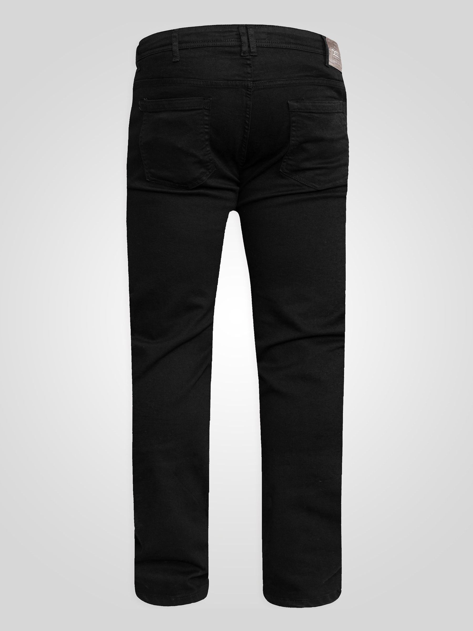 Buy D555 Black chrome CEDRIC Tapered Fit Stretch Jeans from Next USA