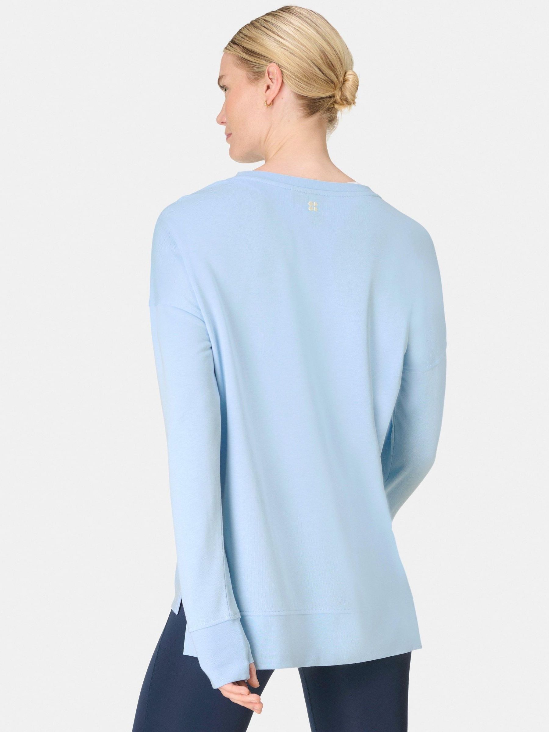 Buy Sweaty Betty Blue After Class Longline Sweatshirt from Next USA