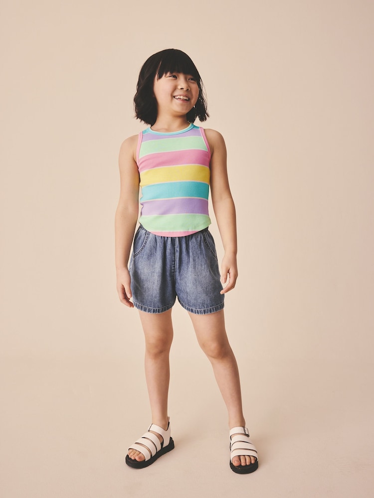 Pasteļtoņu svītra - Ribotā veste (3-16gadi) - Attēls 1 no 8