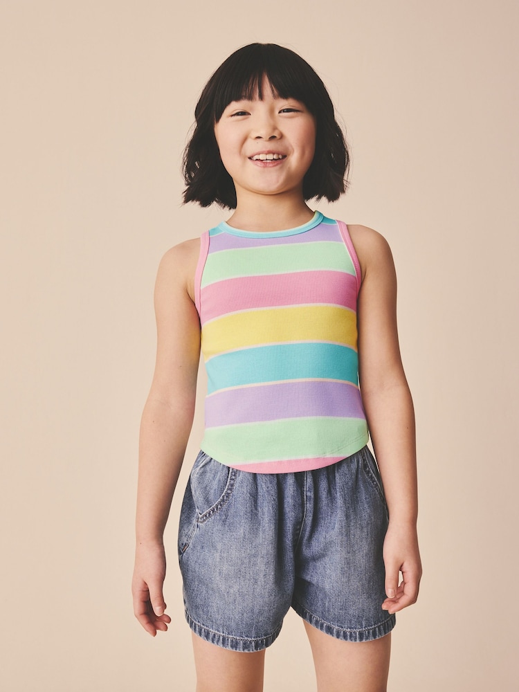 Pasteļtoņu svītra - Ribotā veste (3-16gadi) - Attēls 2 no 8