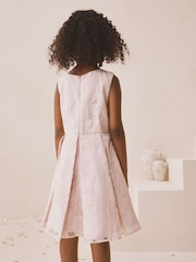 Roz - Floral Jacquard Prom Dress (3-16yrs) - Imaginea 3 din 4