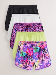 Graffiti/Blue Racer Shorts 5 Pack (3-16yrs) - Image 1 of 9