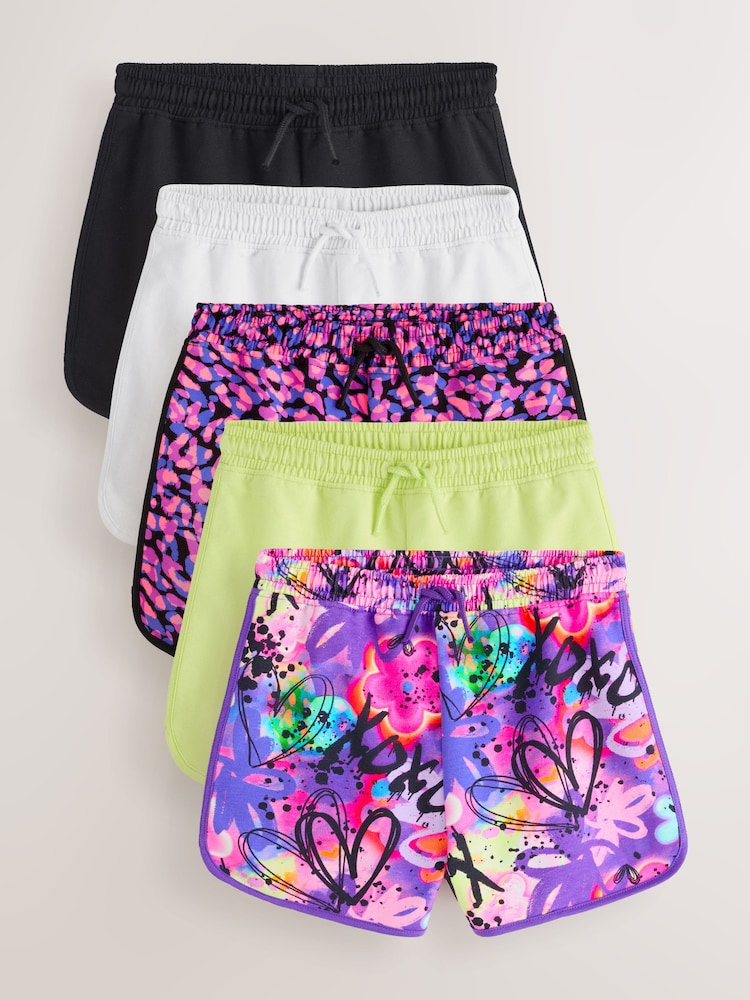 Graffiti/Blue Racer Shorts 5 Pack (3-16yrs) - Image 1 of 9