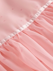 وردي زهور - فستان مناسبات بلا أكمام (3-16 سنة) - صورة 10 من 10