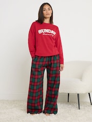 PixieGirl Petite Red Check Pyjamas - Image 1 of 5