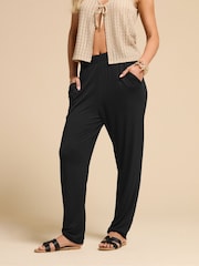PixieGirl Petite Black Harem Bottoms Leggings - Image 2 of 5