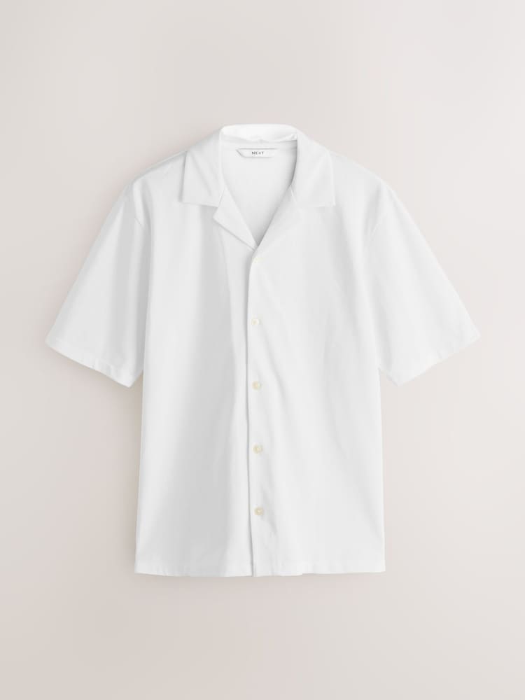 Tumši zila/pelēka/balta - Short Sleeve Revere Collar Jersey Shirts 3 Pack - Attēls 2 no 6