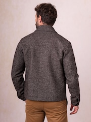 Lakeland Clothing Ennerdale Wool Blend Trucker Brown Jacket - Image 2 of 7