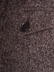 Lakeland Clothing Ennerdale Wool Blend Trucker Brown Jacket - Image 6 of 7