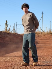 Dark Vintage Blue Baggy Fit Jeans - Image 2 of 7