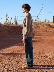 Dark Vintage Blue Baggy Fit Jeans - Image 4 of 7