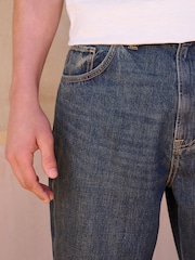 Dark Vintage Blue Baggy Fit Jeans - Image 5 of 7