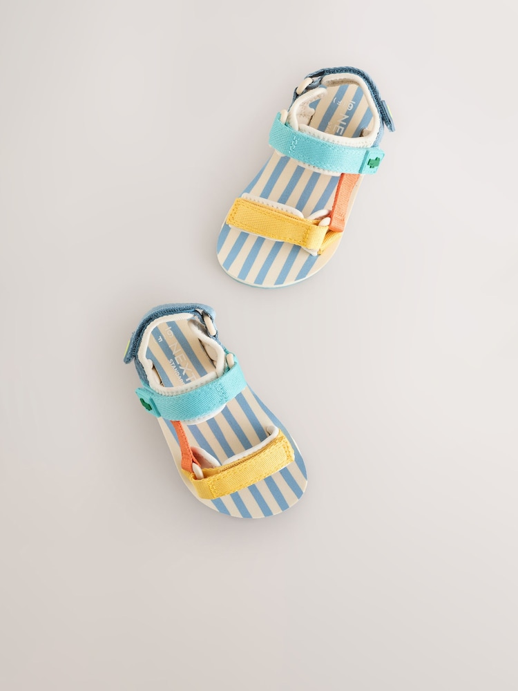 Multi Bright Wide Fit (G) Touch Fastening Trekker Walking Sandals - Image 2 of 6