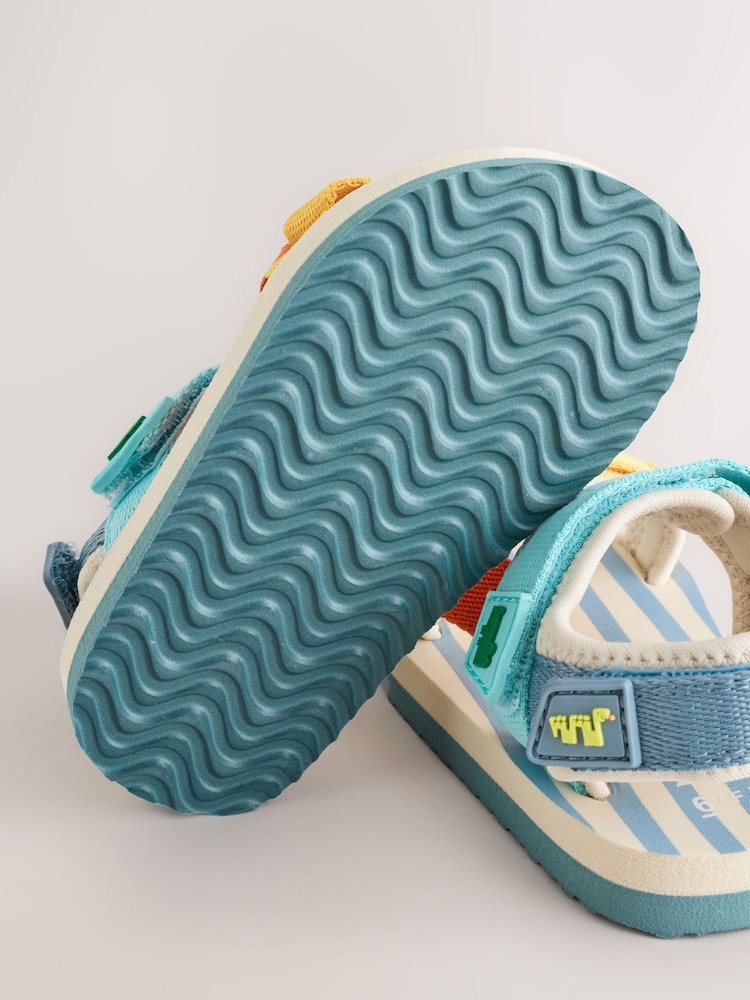 Multi Bright Wide Fit (G) Touch Fastening Trekker Walking Sandals - Image 6 of 6