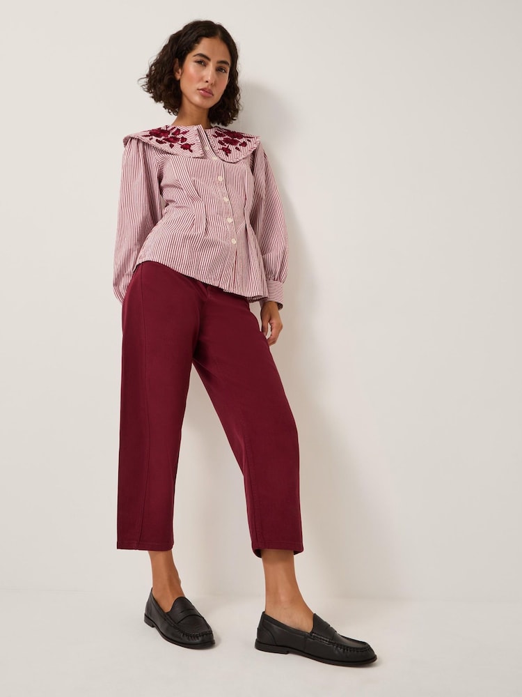 Monsoon Red Leah Barrel Jeans - Image 1 of 5
