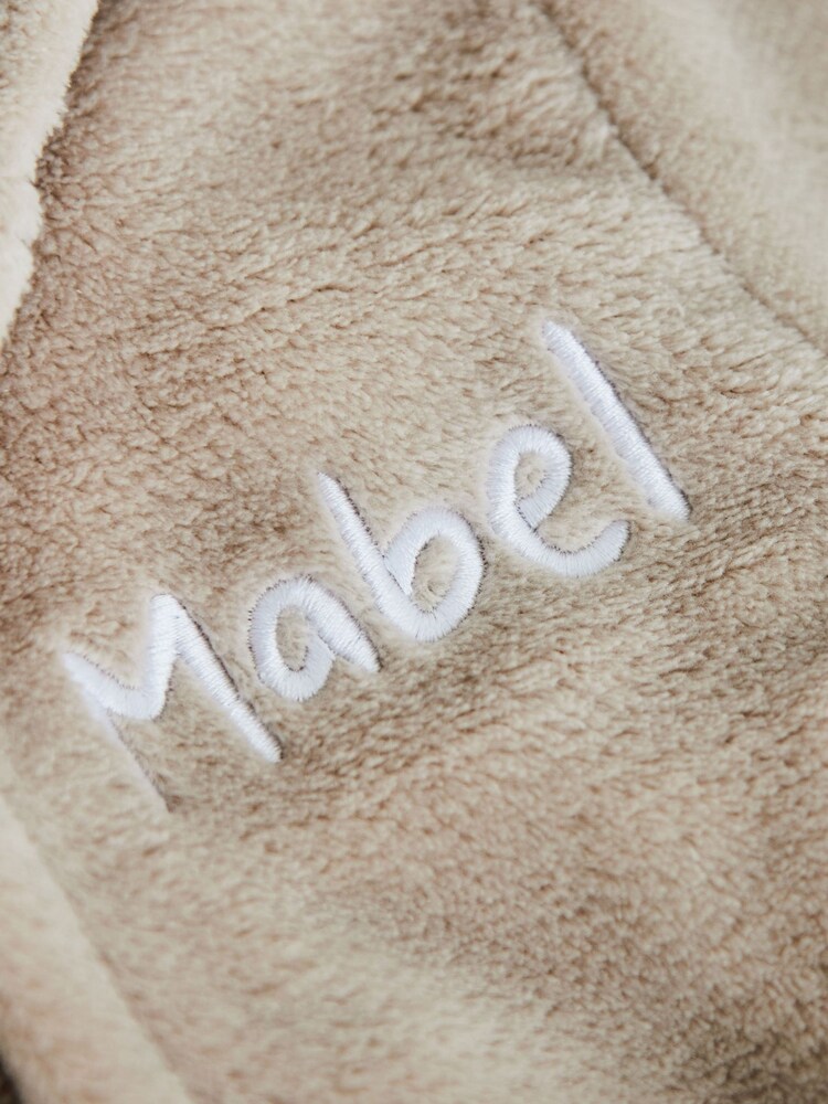 My 1st Years Personalised Oatmeal Fleece Robe With Ears - Image 2 of 5 My 1st Years Personalised Oatmeal Fleece Robe With Ears - Image 2 of 5