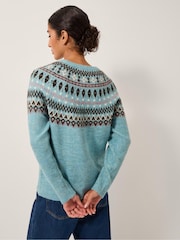 Monsoon Blue Fran Fair Isle Pattern Jumper - Image 2 of 5