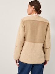 Monsoon Cream Teri Borg Duffle Jacket - Image 2 of 5