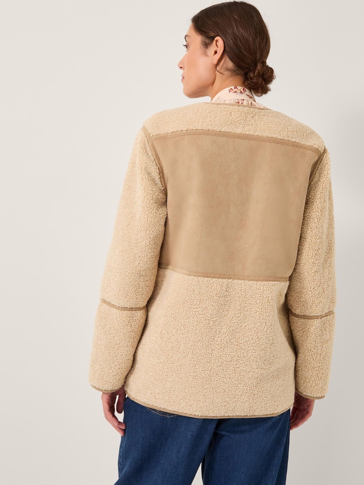 Monsoon Cream Teri Borg Duffle Jacket - Image 2 of 5