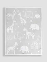 JoJo Maman Bébé Personalised Newborn Knitted Shawl - Image 1 of 3