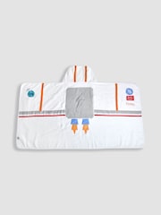 JoJo Maman Bébé White Personalised Space Astronaut Large Hooded Towel - Image 3 of 3