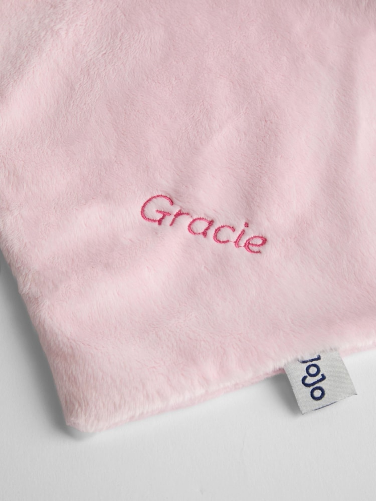 JoJo Maman Bébé Pink Bella Bunny Personalised Sitting Comforter - Image 3 of 3 JoJo Maman Bébé Pink Bella Bunny Personalised Sitting Comforter - Image 3 of 3