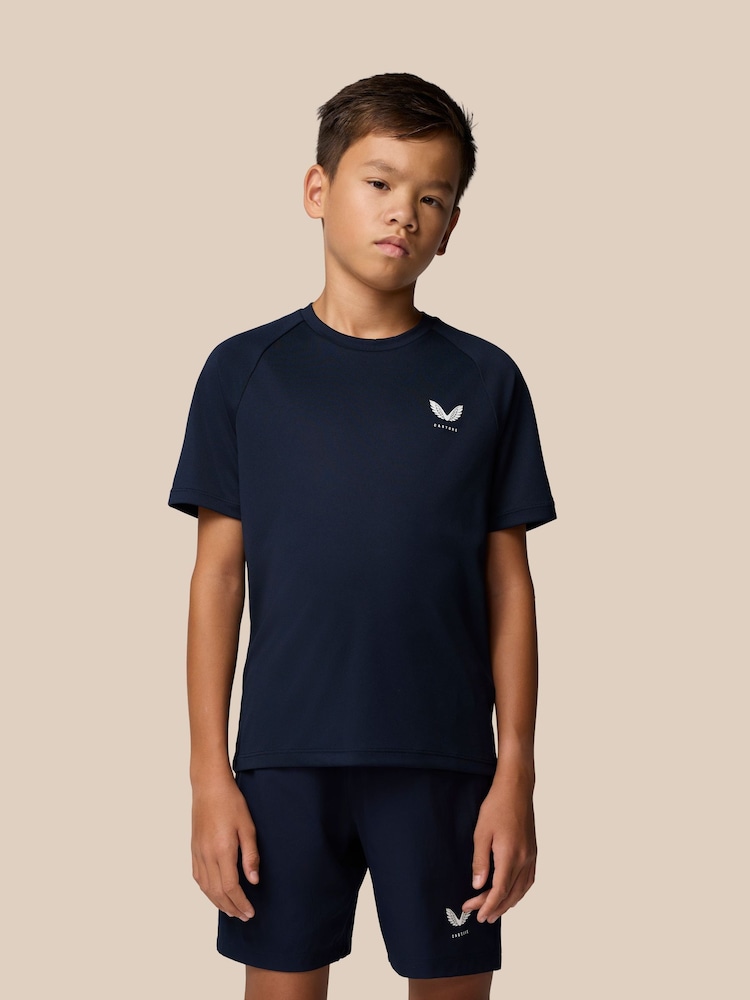 Castore Blue Short Sleeve T-Shirt - Image 1 of 10 Castore Blue Short Sleeve T-Shirt - Image 1 of 10
