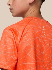 Orange - Castore Kurzarm-T-Shirt mit AOP - Bild 8 von 10