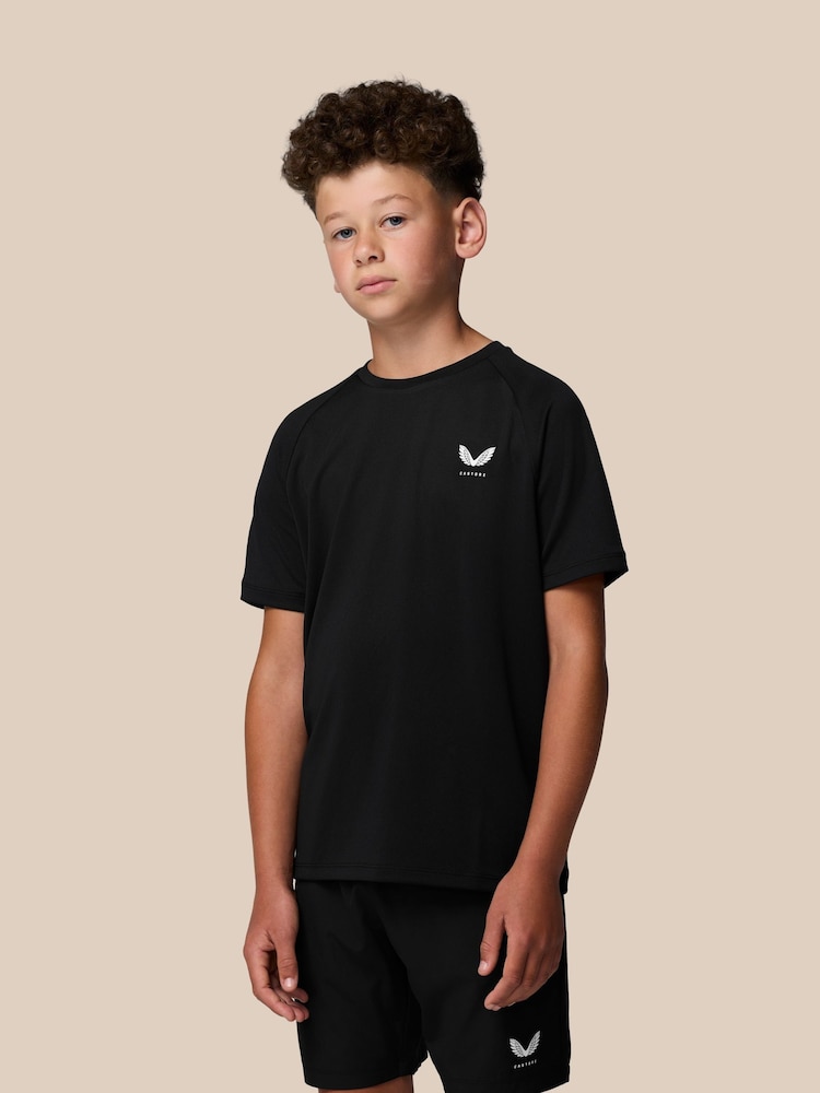 Castore Black Short Sleeve T-Shirt - Image 1 of 10 Castore Black Short Sleeve T-Shirt - Image 1 of 10