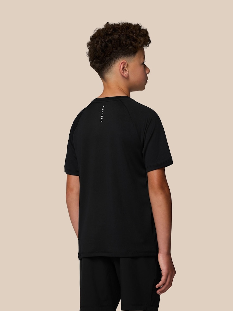 Castore Black Short Sleeve T-Shirt - Image 2 of 10 Castore Black Short Sleeve T-Shirt - Image 2 of 10