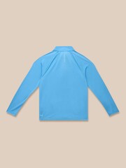 Castore Light Blue Lightweight Long Sleeve 1/4 Zip T-Shirt - Image 10 of 10