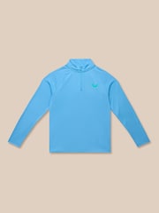 Castore Light Blue Lightweight Long Sleeve 1/4 Zip T-Shirt - Image 9 of 10