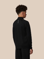 Castore Black Lightweight Long Sleeve 1/4 Zip T-Shirt - Image 2 of 10