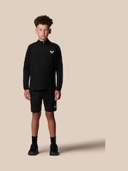 Castore Black Lightweight Long Sleeve 1/4 Zip T-Shirt - Image 4 of 10
