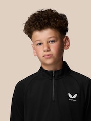 Castore Black Lightweight Long Sleeve 1/4 Zip T-Shirt - Image 6 of 10