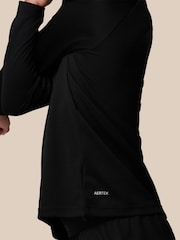 Castore Black Lightweight Long Sleeve 1/4 Zip T-Shirt - Image 8 of 10