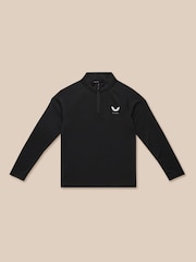 Castore Black Lightweight Long Sleeve 1/4 Zip T-Shirt - Image 9 of 10