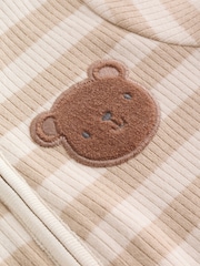 חום - מארז של 3 אוברולים לתינוקות עם רוכסן דו-כיווני (גילי 0 חודשים עד 3 שנים) - תמונה 10 מתוך 14