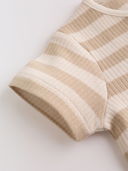 חום - מארז של 3 אוברולים לתינוקות עם רוכסן דו-כיווני (גילי 0 חודשים עד 3 שנים) - תמונה 13 מתוך 14