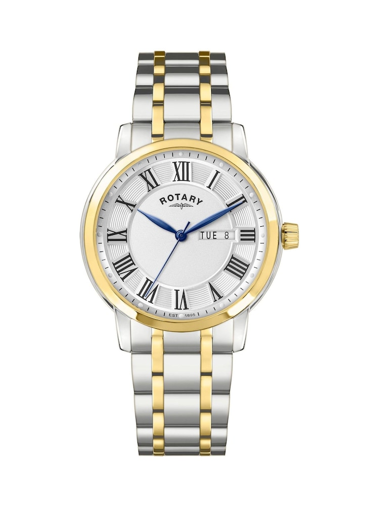 Rotary Gold Heritage Stainless Steel Bracelet Watch - Image 1 of 5