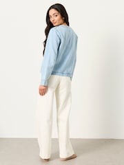 FatFace Dulcie Pale Blue Denim Jacket - Image 2 of 5