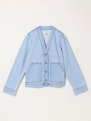 FatFace Dulcie Pale Blue Denim Jacket - Image 5 of 5