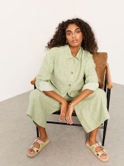 Green Petite Linen Jacket - Image 5 of 7