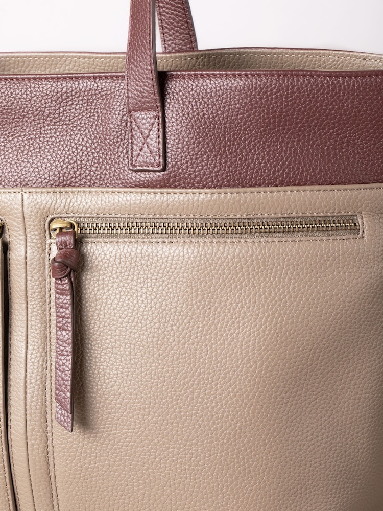 Lakeland Leather Brown Beetham Tote Bag - Image 6 of 6